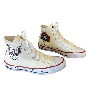 Converse Chuck Taylor All Star Pet Pack high-top sneaker French bulldog paws W8